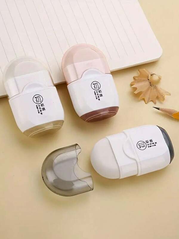 1pc 2-In-1 Multifunctional Eraser And Pencil Sharpener - A Portable Dual-Purpose Tool Suitable For Students And Office Use School Supplies, Back To School