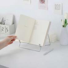 2 piezas Soporte plano de metal para iPad, soporte de escritorio perezoso para tableta, dispositivo de transmisión para dormitorio, estantería de mesita de noche