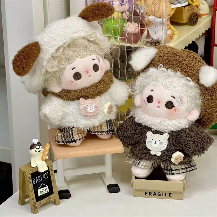 17厘米娃娃服装，10厘米娃娃衣服淡紫色服装，娃娃配件（不含娃娃） - 彩色 - 查看 1