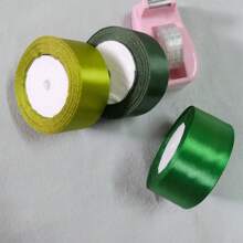 3 Stücke, 72 Yards/4cm Satinband Geschenkbox Verpackung, dekoratives Band, Bekleidungs Zubehör, Gewebeband, Geburtstags Festival Rose Blumen DIY Bastelband