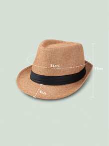 1 Piece, Sun Protection Breathable Jazz Hat, Straw Hat, Outdoor Travel Sun Hat
