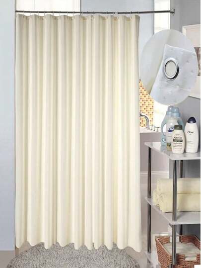 1pc Hotel-Grade Waterproof & Mildew-Resistant Shower Curtain, Polyester Rhinestone Stars Design Bathroom Curtain Home Bathroom Decor Fall Decor Bathroom Accessories Back To School