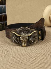 1条加大码男士牛仔风复古金属扣休闲腰带，适合夏季、校园休闲、商务场合，可作为男友、丈夫、父亲等男士礼物，日常穿着，时尚百搭，适合青少年、户外、度假、运动、旅行、街头、波西米亚风、复古秋季、万圣节等秋冬季配饰，适合青少年、青年、男士，休闲、户外、运动、度假、毕业礼物、生日礼物、日常穿着 - 彩色 - 查看 7