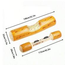 1/2pcs Inflatable Wood Grain Percussion Rod Inflatable Water Sports Rod Foldable Seat Adult Floating Chair Thickened Inflatable Water Pair Wood Seat - Multicolor - View 4