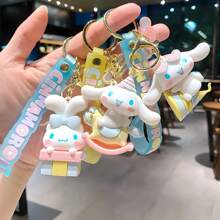 Sanrio Sanrio Cinnamoroll Keychain - Multifunctional Cute Silicone Pendant Suitable For Bags And Keys, Perfect Gift For Birthday, Christmas, Valentine's Day, Sanrio