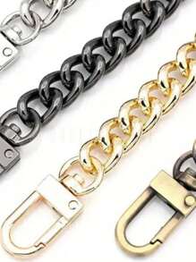 1 Paquet Chaîne de portefeuille, Chaîne de poignée en aluminium pour bandoulière, Chaîne de remplacement pour sac à main, 3 tailles disponibles, convient pour les accessoires de sac mini, la fabrication de portefeuilles DIY, la bandoulière de sac à main, la chaîne de sac bandoulière, la bandoulière de sac à main DIY, le meilleur cadeau pour la petite amie