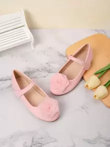 Sweet Floral Flat Shoes For Girls, Suitable For Spring/Summer
