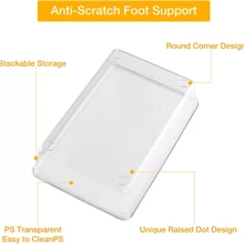 NetHong 25/44Pcs Draw Organiser Plastic Box Desk Drawer Fridge Trays Makeup Storage Divider - Clear - View 10