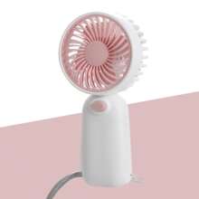 1pc Back-To-School Mini Handheld Fan With Strap, Battery Not Included (2x Size 7 Batteries Required) - Multicolor - View 16