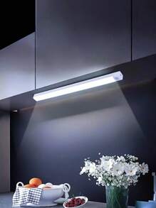 1 件 LED 夜灯，10/20/30/50 厘米可充电运动传感器磁性粘贴式壁橱灯，易于安装便携，适用于衣柜卧室露营楼梯照明，暖白光和白光选项，露营配件 - 彩色 - 查看 10