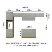 MADESA Baker's Racks - Brown and Grey - View 3