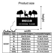 1 pieza Placa de dirección de metal personalizable con silueta de árbol - Arte de pared personalizado para la entrada del hogar, jardín al aire libre y decoración de fiestas - Artesanía decorativa de silueta de hierro - No se necesita electricidad