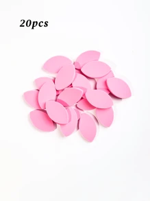 20 件装柔软海绵假睫毛垫，适合初学者的睫毛练习工具，可重复使用，不含酒精和低过敏性，多用途化妆海绵，适合日常化妆和睫毛延长练习。 - 彩色 - 查看 12