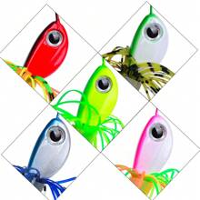 PROBEROS PROBEROS 1 Stück Mehrfarbiger untergehender Spinner Angellöffel, 17g, blinkende Pailletten, für Süß- und Salzwasser geeignet für Barsch, Forelle, Lachs