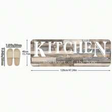 1/2/3件装防滑防油厨房地垫，创意字母图案地毯，室内地毯，户外家居装饰，房间用品，春季装饰