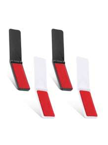 5 pièces/set Brosse à cheveux pliable portable, convient pour les costumes, le cachemire, la laine, le velours, et les poils d'animaux de compagnie - grande poignée en bois de noyer noir