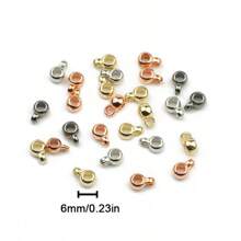 100 pièces Grandes perles d'espacement en plastique CCB avec boucle simple, accessoires de fabrication de bijoux DIY pour bracelets et colliers