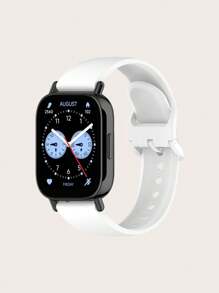 1 قطعة سوار ساعة ذكية قابل للإزالة من السيليكون ذو لون سادة متوافق مع ساعة Redmi Watch 5 لايت