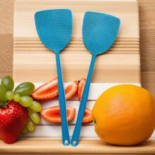 مصيدة الذباب اليدوية 3 قطع / 2 قطع / 1 قطعة، قاتل الحشرات المنزلية و الحشرات في السكن الجامعي ، مقبض طويل متين ، لا يسهل كسره