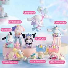 Miniso Sanrio Characters Fantasy Land Series Blind Box Figure, Cute Collection (1 PC, Random Delivery)
