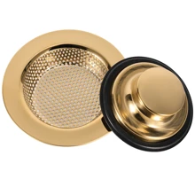 2 piezas Filtro de drenaje de fregadero de cocina de acero inoxidable, colador de fregadero para evitar el atascamiento de comida
