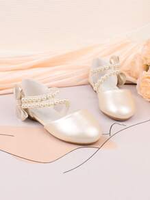 Giày hoa cho bé gái Giày đế bằng Mary Jane Ballet dành cho bé gái làm hoa, Đám cưới, Tiệc tùng, Khiêu vũ, Công chúa, Phù hợp với trẻ em mọi lứa tuổi, Mùa hè - Rượu sâm banh - Xem 6