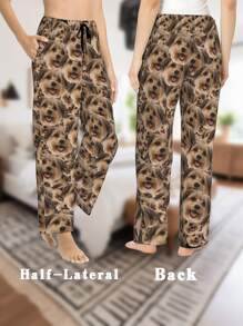 Pantalones de pijama divertidos personalizados para mujer - Pijamas personalizados con foto y texto, regalo ideal para Navidad y cumpleaños