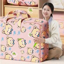 Non-Woven Quilts Storage Bag Portable Large Capacity Thickened Organize Bag Dust-Proof Cartoon Pattern Storage Box - Pink - View 5