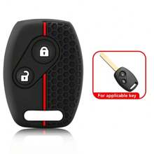 Silicone Remote Car Key Case 2/3/4 Button Key Fob Holder Key Protector For /Accord/Civic/ CRV CR-V/Pilot/Insight/Ridgeline - Black - View 9