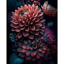 1pc Vintage Floral Still Life Posters Flowers In A Vase Camellia Cherry Blossom Wall Arts Picture For Living Room Home Decor No Frame