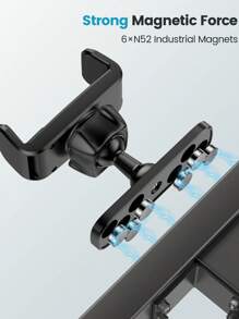 Gym Magnetic Phone Mount, 360 Degree Adjustable Magnetic Phone Holder For Gym Attach To Metal Surface, Fitness Equipment Accessories For Home Gym - Black - View 3