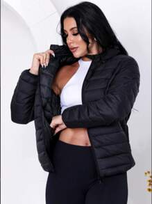 Women's Puffer Jacket Gominho Bobojaco Coat - màu đen - Xem 1