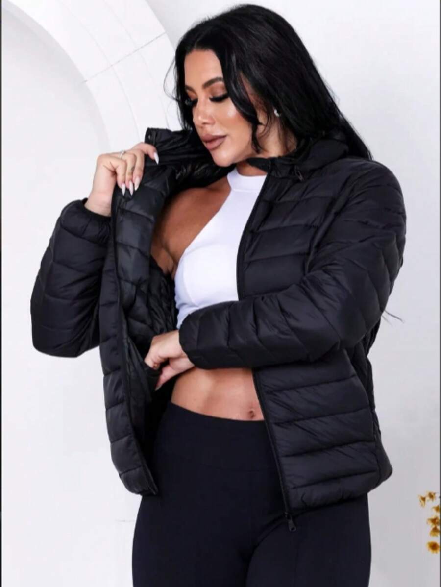 Women's Puffer Jacket Gominho Bobojaco Coat - màu đen - Xem 1