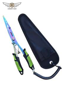 ALMIGHTY EAGLE 1pc ALMIGHTY EAGLE Portable Multi-Tool Pliers Stainless Steel Multi-Function Fish Pliers, Fish Hook Remover, Wire Cutter, Lead Press - Including Storage Bag And Lanyard, Good Helper For Fishing