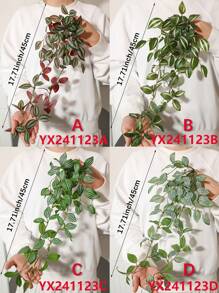 1/2/4pcs Artificial Plants, Hitchhike,Four Choices,A,Red Zebrina,Inchplant,B,Green Zebrina,C,Peperomia,D,Fittonia Inchplant Green Decorations Without Pots For Year Round Decorations, School Dormitory, Office Decorations, Parties, Birthdays, Home Decorations, Decorations For Hotels, Restaurants, Living Rooms, Bedrooms, Weddings, Kitchens And Garden Decorations