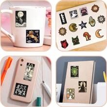 50pcs Endless Mysterious Celestial Sticker PVC Material, Suitable For A Variety Of Surfaces, Such As Laptops, Mobile Phones, Water Bottles And So On. High Adhesive Stickers Do Not Come Off Easily