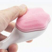 1pc Cat Claw Shaped Silicone Face Scrub Brush, Manual Deep Pore Cleansing Exfoliating Tool For Makeup Remover & Blackhead Removal