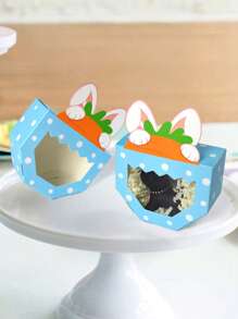 10pcs/5pcs/1pc Super Cute & Adorable Fruit Shaped Gift Boxes With Transparent Window, Creative Pineapple, Apple, Carrot Design High Quality Paper Boxes, Great For Party Gifts, Small Items Storage, Desk Decor, Room Decor, Fun Little Box, Ideal Surprise Gift, Thoughtful Choice For Stylish Parents To Spread Love & Joy, Perfect Party Decoration