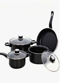 Juego de ollas y sartenes antiadherentes, utensilios de cocina, sartén, regalos para amigos y familiares, 13 PIEZAS - Multicolor - Ver 7