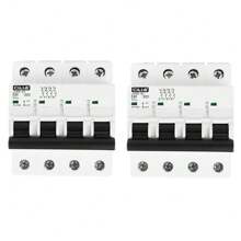 CILIA 1/2/4 pezzi Interruttore automatico 4P 400V 6kA Curva C C10/16/20/25/32/40/63 - Connessione DIN universale per qualsiasi quadro elettrico Uso industriale e residenziale