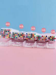 48-Color 1 Set Colored Markers, Various Sizes Of Multi-Purpose Watercolor Painting Markers, Dual-Tip Markers & Pens For Sketching, Painting, Calligraphy, Great Gift For Students, Friends, Family Back To School