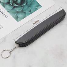 定制徽标和名称简约拉链 PU 笔盒、触控笔保护套、紧凑型笔袋、文具保护套 - 彩色 - 查看 12