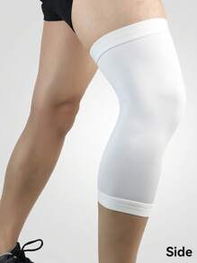 1pc Basketball Sports Knee Pad, Breathable Sweat-Absorbing Compression Leg Sleeve Gym Accessories Knee Support - Multicolor - View 11