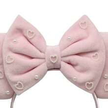 Disney Cut Out Herz Perle Schleife Haarband, Vergnügungspark Kostüm Haarreif, Party Verkleidung Haarzubehör, Haarband, Haarreifen