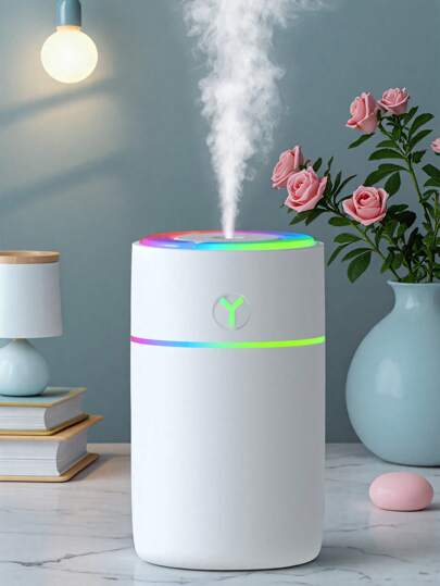 1套，230ml，自动定时喷雾带氛围灯，ABS材质空气加湿器（插入式），室内香薰扩散器，汽车空气清新剂，车载空气清新剂，卧室空气净化器