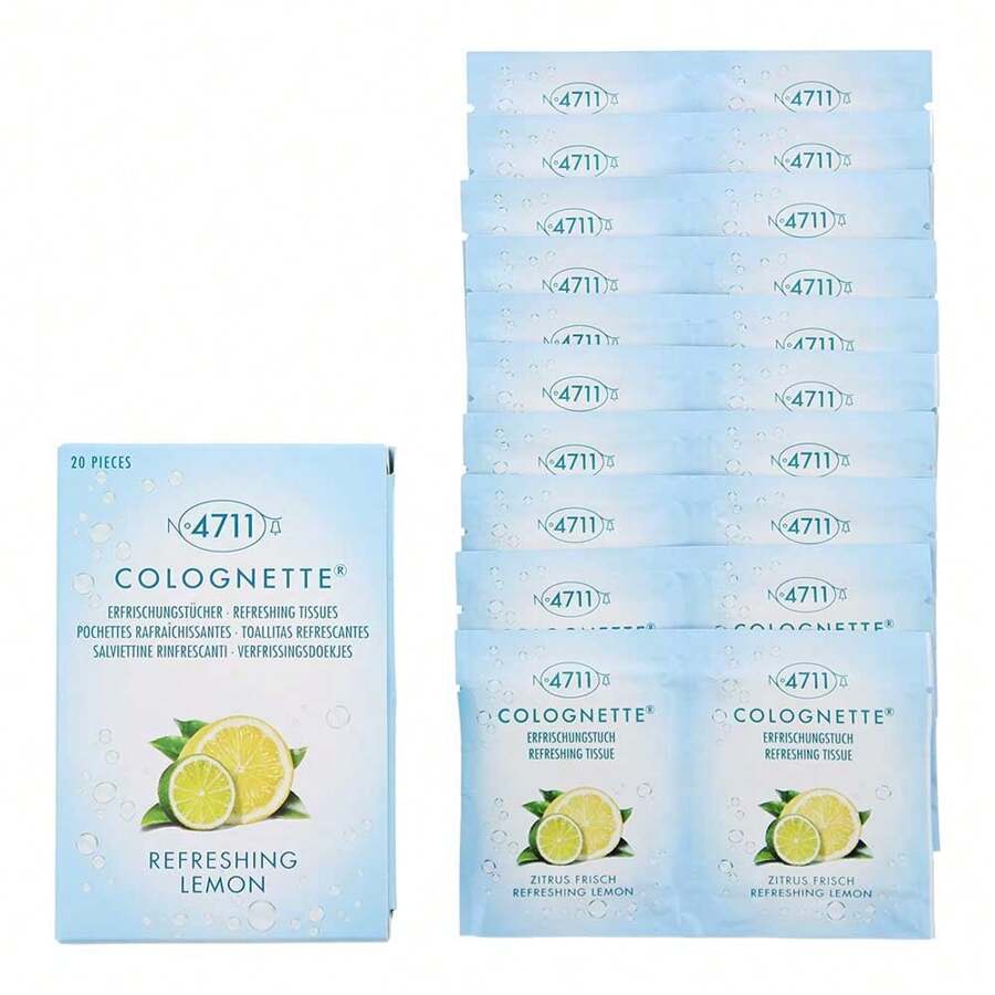 4711 Colognette Refreshing Lemon Tissues - 20 Pieces - White - View 1