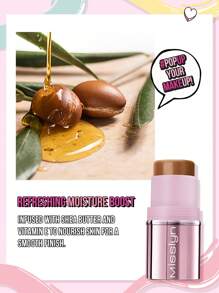 MISSLYN - Shimmering Girl! 3-In-1 Contour Stick, Bronzer And Blush, Refreshing And Non-Greasy, Waterproof Formula, Easily Create A Radiant Look, Light To Medium Shades Suitable For Mature Skin And Women. Brand Makeup, Facial Cosmetics, For Women And Girls, Winter Essential, Y2K , Fashionable And Versatile, Birthday Gift, Valentine's Day Gift, Party Essential, New Year Gift, Best Color Choice, Cruelty-Free And Vegan. - 單色修容棒02 - 查看 4