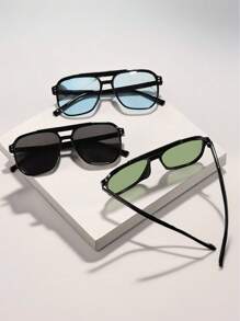 3 pares de gafas graduadas de doble haz oversize, de ajuste elegante y cómodo para adolescentes