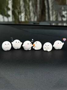 Urocze dekoracje na deskę rozdzielczą samochodu z motywem kreskówek - kolorowe miniaturowe ozdoby, które ulepszą Twoje wrażenia z jazdy, wykonane z żywicy odpornej na ciepło, łatwe w montażu za pomocą kleju bezśladowego, odpowiednie do desek rozdzielczych, lusterek wstecznych, klamek drzwi i otworów wentylacyjnych, dostępne w różnych stylach, spersonalizuj wnętrze swojego samochodu z zabawą i stylem, idealne do dodania uroku konsoli środkowej Twojego samochodu, wiele elementów