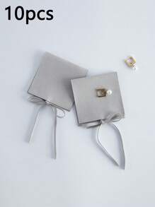 1/10/50pcs Super Fine Fiber Jewelry Pouches, Jewelry Packaging Bags, Jewelry Gift Bags, Wedding Birthday Party Candy Bags, Earrings Bracelet Necklace Compact Storage Bags, Party Holiday Gift Wrapping Bags - Microfiber Full Cover - View 25